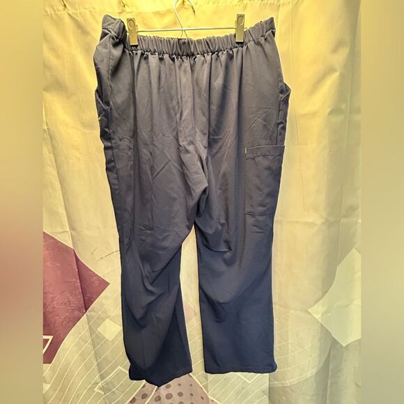 Jockey navy blue scrub pants with lime and teal accents, size XL - Picture 8 of 8